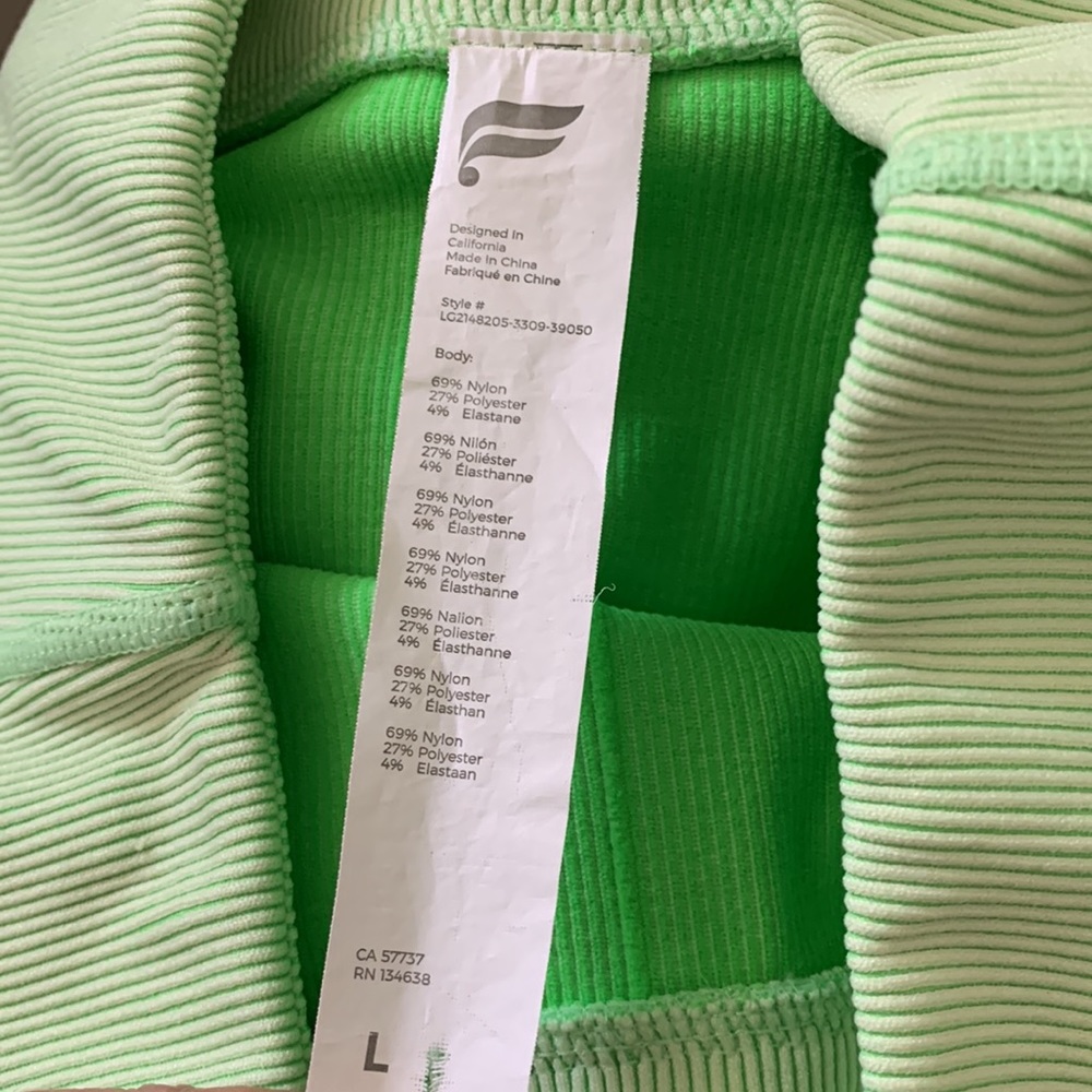 Fabletics High Waisted Seamless Rib Leggings Size… - image 6